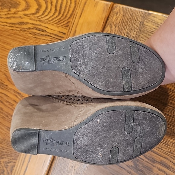 Fergalicious Taupe Lace-Up Boots - Picture 3 of 4